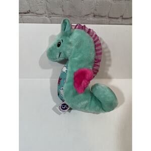 The Preppy Pelican Seahorse Plush Turtle Belly 2021 Aqua Stuffed Animal Ocean